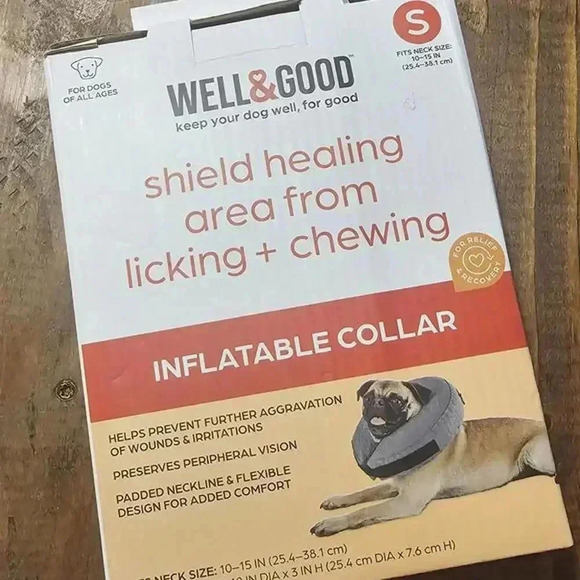 Well & Good Inflatable Collar for Dogs - Size Small - Picture 1 of 4